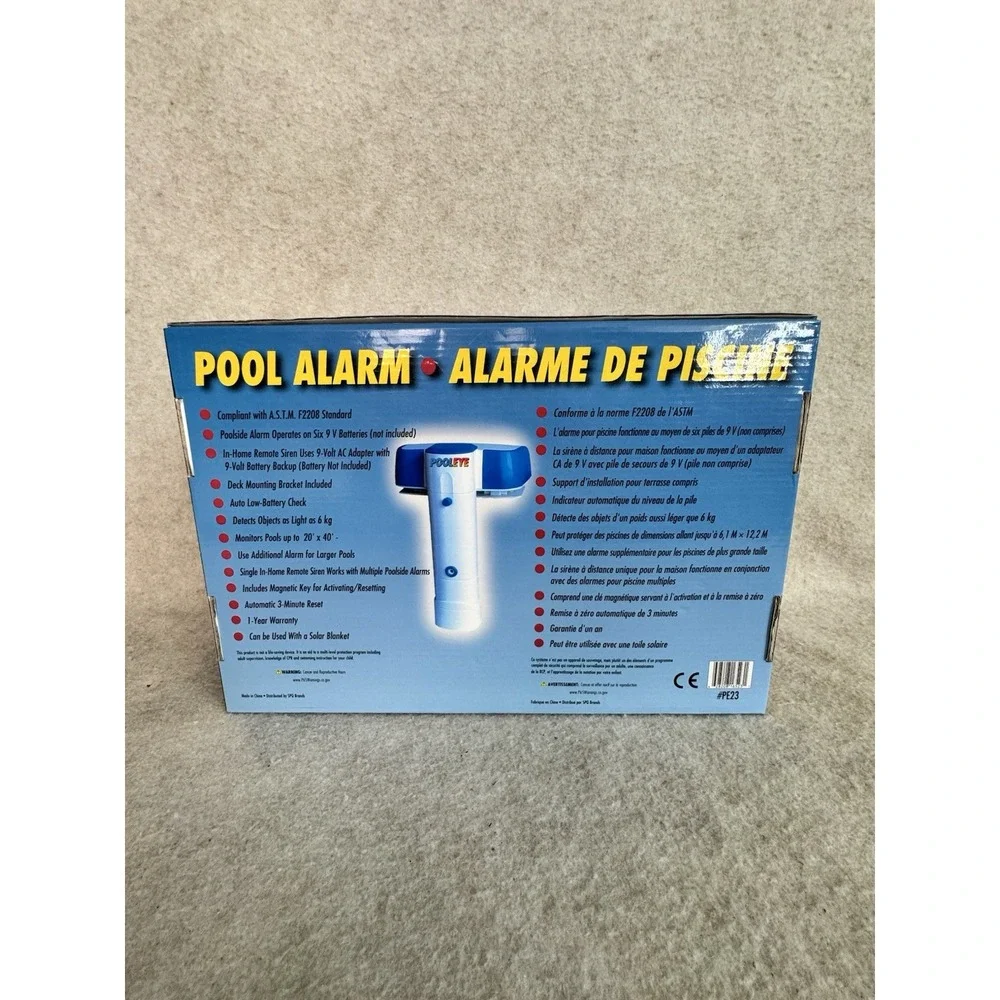 PE23‎ PoolEye Swimming Pool Alarm System Smartpool Above Inground opened box